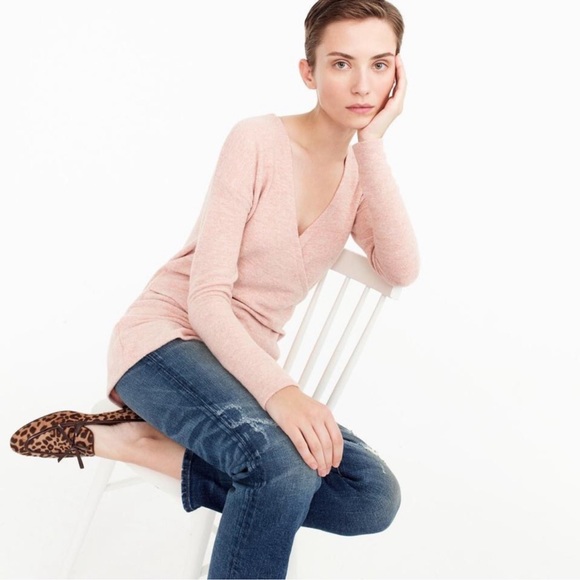 J CREW Pink Reversible V-Back Long-Sleeve Tunic - H9770 - Sz XXS - Picture 8 of 15